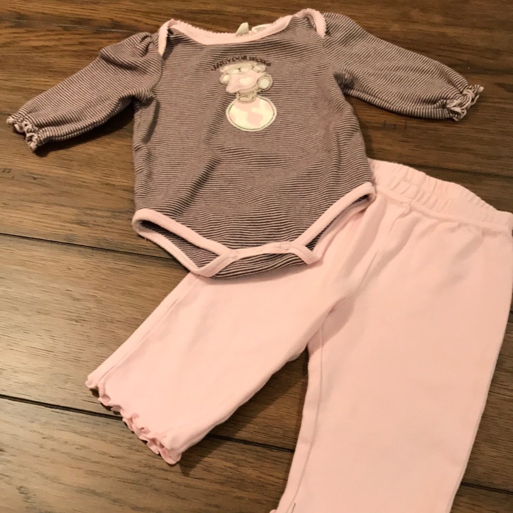 Authentic Baby 100% organic cotton set 9 months